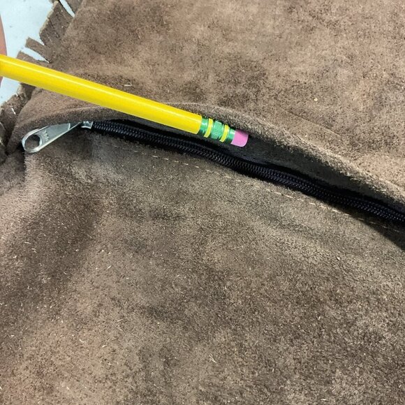 2 Western Leather Accent Pillows Fringed Cowboy boot Texas Star applique - Picture 5 of 15